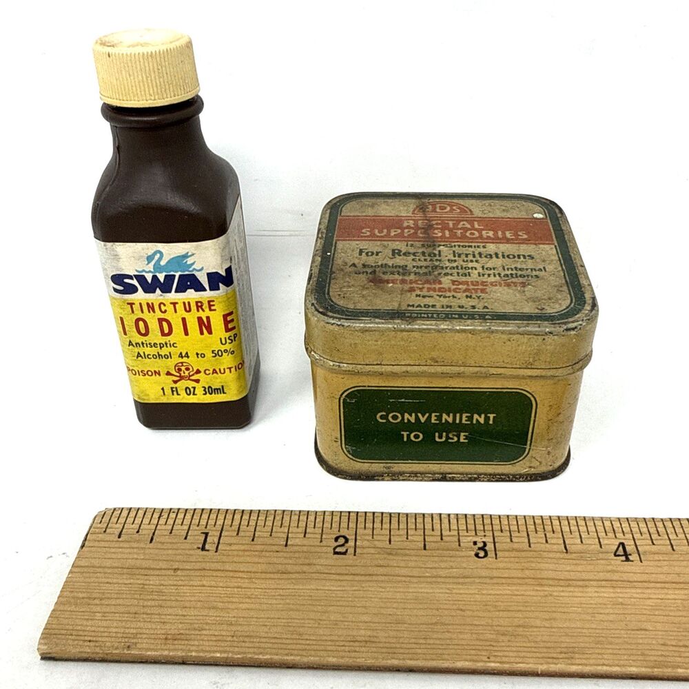 Junk Drawer Lot VTG Tin Bottle Miniature Metal Desk Cash Register Ceramic Horse - Picture 8 of 16